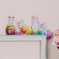 thumbnail image 1 of asddcavvf 2023 Easter Corner Doorplate Rabbit Egg Doorframe Corner Doorframe Decoration Use Front Door Sign, 1 of 7