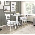 thumbnail image 5 of Wood Dining Chairs Set | Used in Casual Dining Rooms | White Finish for a Clean Look | Contoured Ladder Backs, 5 of 7
