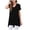 B-Black, variant on Short Sleeve Womens Tops Boho V Neck Lace Shirt Trendy Blouses Dressy Casual Vacation Clothes S-3XL