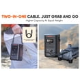 thumbnail image 5 of Jackery Explorer 240D Power Bank (80,000mAh), 256Wh LiFePO4 Portable Power Station, 200W DC Output, 1-Hour Fast Charging, Adjustable Shoulder Strap, Compact for Camping, Travel & Emergencies, 5 of 6