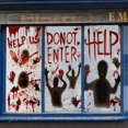 thumbnail image 2 of Decoración de la puerta de la ventana de Halloween Carteles de la puerta de la ventana con huellas de manos sangrientas de miedo para la decoración de la fiesta de la casa embrujada de Halloween xuanjing unisex, 2 of 2