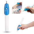 thumbnail image 3 of Abs Name Writing Power Engraving Etching Pen, Engraver Machine With Tool Nib For Jewellery Metal Plastic Rubber,wood (white Blue), 3 of 5