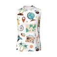 thumbnail image 6 of Lsque Travel1 Print Men's Cotton Blend Sleeveless Muscle Shirts (S-3XL)- Moisture Wicking, Odor Protection, UPF 30+,XX-Large, 6 of 8