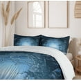 thumbnail image 6 of Ambesonne Scenery Duvet Cover Sets, Foggy Palace, 2-Queen, Navy Blue and Grey, 6 of 7