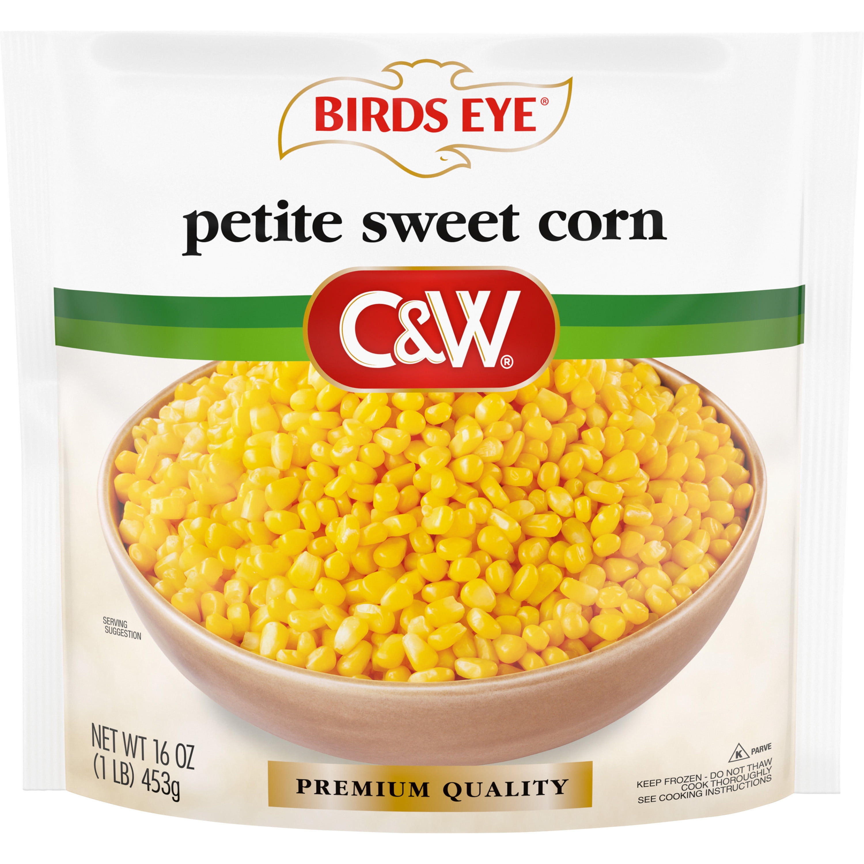 Birds Eye C&W Premium Quality Petite Sweet Corn, Frozen, 16 oz