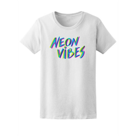 Cool Watercolor Vibes Quote T-Shirt Women -Image by Shutterstock, Female Large