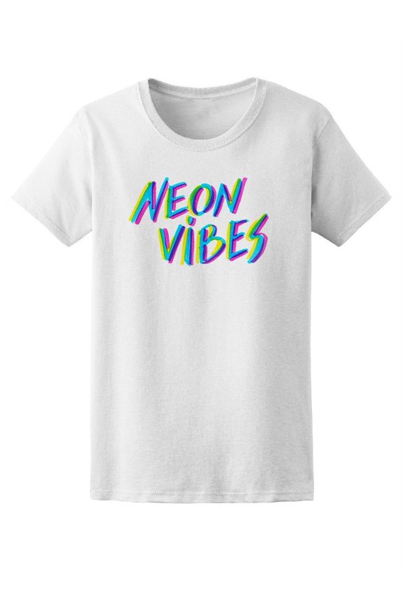 Cool Watercolor Vibes Quote T-Shirt Women -Image by Shutterstock, Female Large