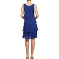 thumbnail image 2 of S. L. Fashions Women's Blue Sleeveless Shift Dress, 10, 2 of 2