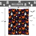 thumbnail image 4 of Halloween Throw Blankets, Halloween Jack-O-Lantern Pumpkins Ghost Bat Cartoon Mouse Flannel Blanket Gifts, Soft Cozy Halloween Decorative Bed Throw Blankets 60x50 Inch, 4 of 6
