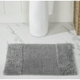 thumbnail image 3 of Better Trends 4 Piece Bathroom Rug Set, 100% Cotton, Extra Soft Tufted Bath Mat, Water Absorbent & Non Slip Bath Rug, (Gray) Granada Collection, 3 of 8