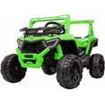 thumbnail image 1 of Carro Buggy Electrico Montable para Niños Carrito de Control Remoto y Manejo Directo con Luces Estereo y Pedales Funcionales con Control Remoto (Verde), 1 of 7