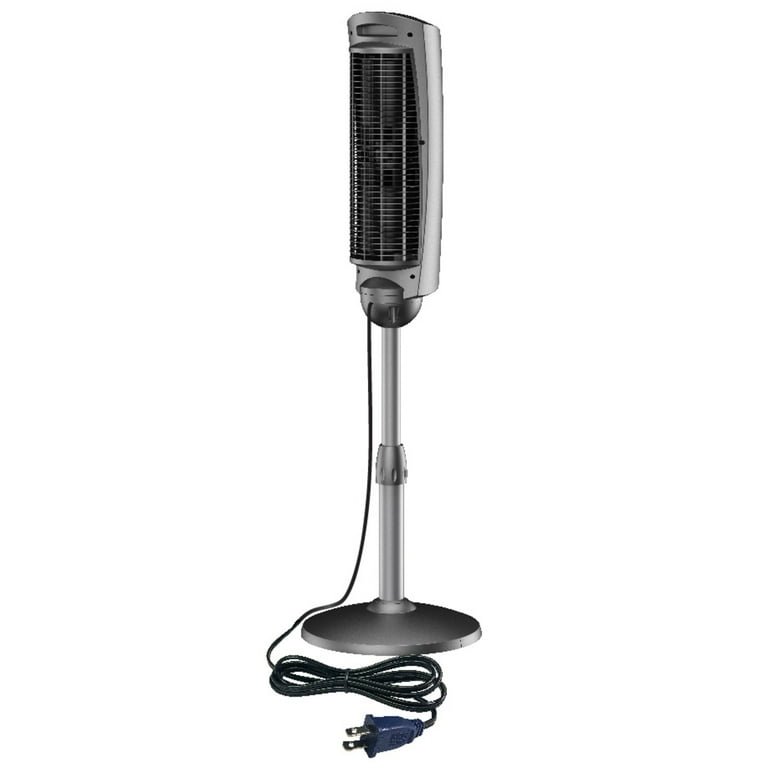 Lasko 52″ Adjustable Oscillating Pedestal Tower Fan with Timer and Remote,  2535, Gray - Walmart.com