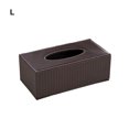 thumbnail image 4 of Toystoory Caja de pañuelos de cuero de PU de lujo para dormitorio, sala de estar y hogar, caja de pañuelos resistente a desgarros, coche Almacenamiento y organización del hogar Tipo C l, 4 of 6