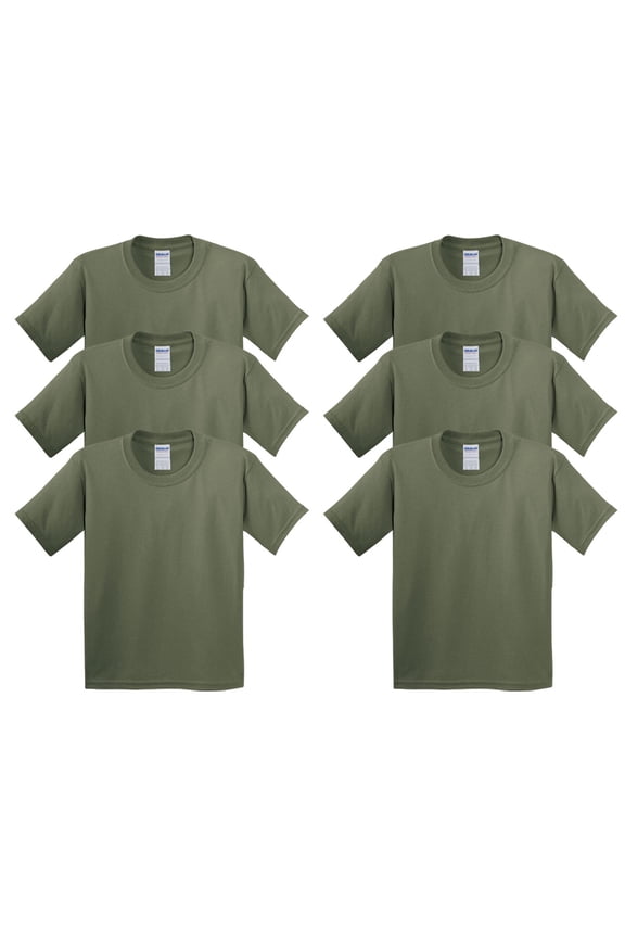 Boy's Crewneck Short Sleeve T-Shirt, Pack of 6