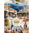 thumbnail image 5 of Navy Blue Ombre Beach Table Cloth, Waterproof Tablecloth for Rectangle Tables, Summer Ocean Coastal Gradient Waves Reusable Washable Fabric Table Cover for Restaurant Kitchen Dining Tables 60"x84", 5 of 9