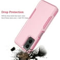 thumbnail image 4 of Tekcoo Shockproof Heavy Duty Cell Phone Case for Motorola Moto G 5G, Pink, 4 of 10