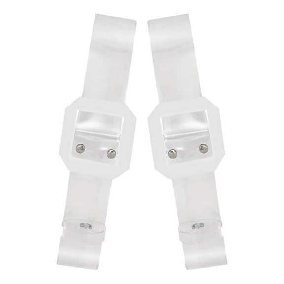 Masteelf 2pcs Fashionable No Hole Transparent Waist Belt Clear Wide Belt for Dresses Wide Transparent Clear Waist Belt Women Belt Girl Clear Belt