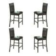 thumbnail image 4 of Lexicon Tempe 5-Piece Metal Counter Height Dining Set in Black/Brown, 4 of 6