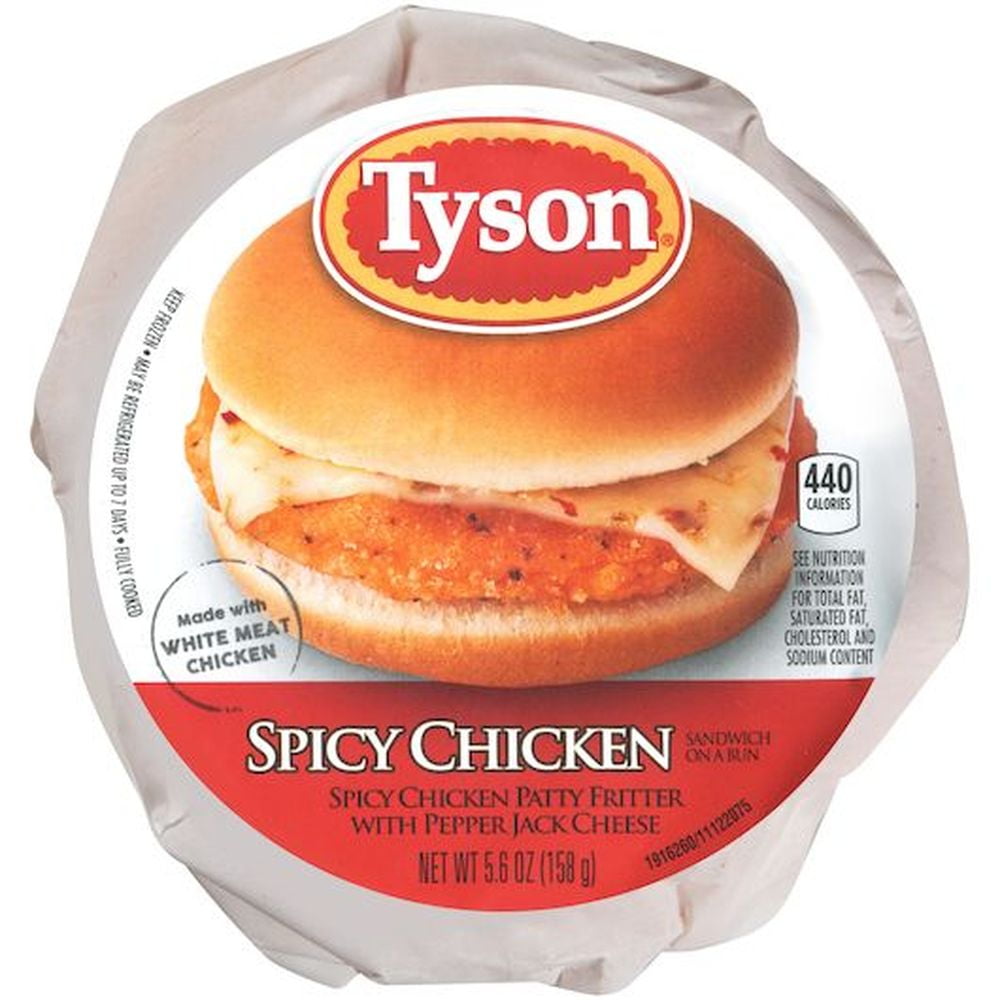 Tyson Spicy Chicken Sandwich, 5.5 Ounce 12 per case.