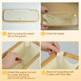 thumbnail image 4 of Storvive Bamboo Organizer，Toilet Paper Storage Basket, Stackable & Foldable Bamboo Organizer, for Bathroom and Household,Gray, 4 of 7