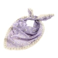 thumbnail image 2 of Helii Lace Triangle Head Scarf for Women – French Vintage Floral Headwrap, Boho Bandana Hair Scarf with Adjustable Tie, Soft Breathable Polyester Kerchief Purple,One Size, 2 of 4