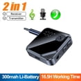 thumbnail image 3 of Receptor y Transmisor Estéreo Bluetooth 5.4 2 en 1 con Entrada Auxiliar 3,5mm y Pantalla LCD para Controlar Volumen Batería, para Escuchar Música Coche y Realizar Manos ., 3 of 6