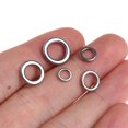 thumbnail image 3 of 50pcs Fishing Solid Stainless Steel Snap Split Ring Lure Tackle Connector New, 3 of 5