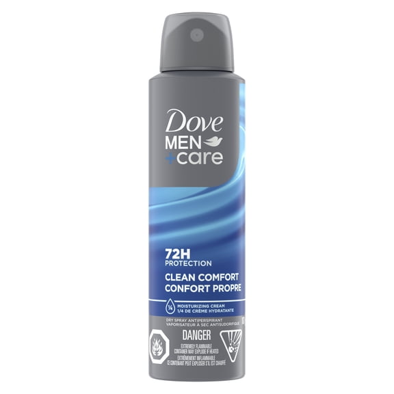 Dove Men+Care Antiperspirant Deodorant Dry Spray Clean Comfort, 107 g