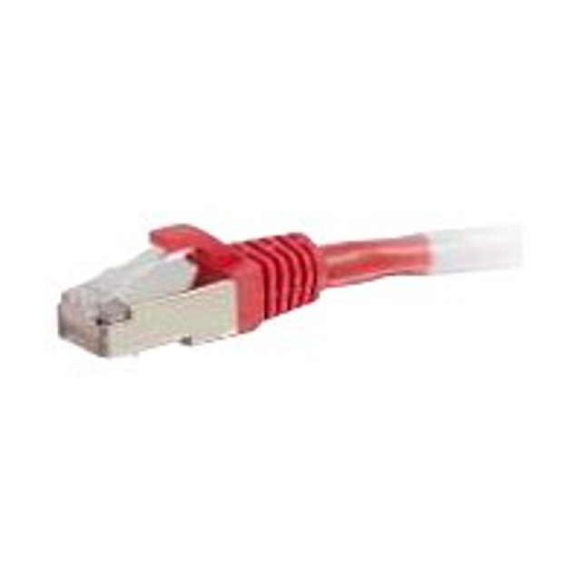 C2G 8ft Cat6 Snagless Shielded (STP) Ethernet Network Patch Cable - Red - Patch cable - RJ-45 (M) to RJ-45 (M) - 8 ft - screened shielded twisted pair (SSTP) - CAT 6 - molded, snagless, stranded - red