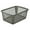 Gray, variant on YBM Home Large Plastic Storage Basket (3 Pack), White 15 L x 10 W x 6 H