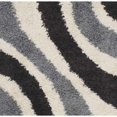 thumbnail image 3 of Area Shag Rug in Ivory and Gray (5 ft. L x 3 ft. W), 3 of 4