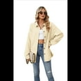 thumbnail image 1 of Camisas de con Botones para Mujer, Elegantes, Informales, de Larga, Holgadas, con Bolsillo, Color Albaricoque, XXL, 1 of 10