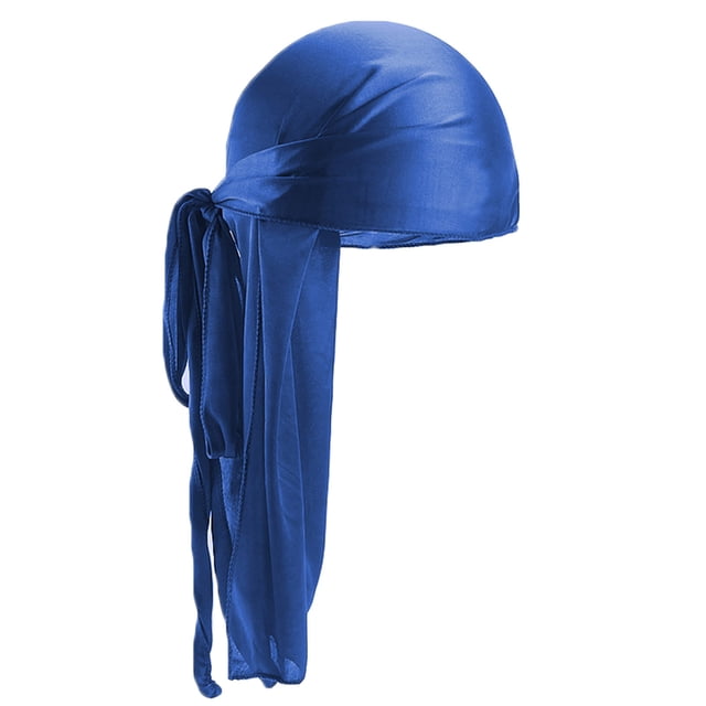 Zmoon Turban Unisexe Imitation Soie à Longue Queue
