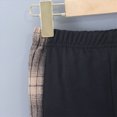 thumbnail image 4 of Boys Clothes Shorts Sets Plaid Short Sleeve Hooded Button And Jogger Shorts For Kids Summer Outfits Brown 2-3 Years, 4 of 9