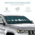 thumbnail image 4 of ZICANCN Car Sun Shades Front Windshield, Night Sky Moon Stars Automotive Front Window Sun Shield Visor, Medium Size, 4 of 9