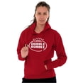 thumbnail image 4 of Distressed Dubble Bubble Retro Double Hoodie Sweatshirt Women Men Brisco Brands 2X, 4 of 6