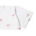 thumbnail image 5 of MSLLEN Mens Urban Flamingo Print Round Neck Short Sleeve T ShirtS For Men White, 5 of 5