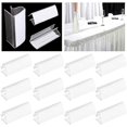 thumbnail image 1 of 50 Pcs Table Skirting Clips Tablecloth Clamps With Hook And Loop For 3/4-1 Inch Edge Table Skirt Hook Fastener For Indoor Outdoor Events, 1 of 5