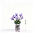 thumbnail image 3 of Horivan Handmade Glass Flower Arrangement Mini Vase Decorative Centerpiece for Desk, 3 of 7
