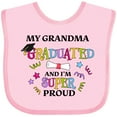 thumbnail image 3 of Inktastic My Grandma Graduated and I'm Super Proud Boys or Girls Baby Bib, 3 of 4