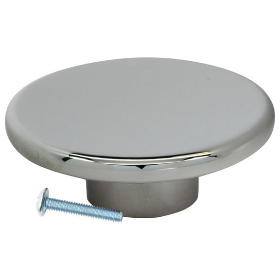 2 Pack Zen Flat Circle Nickel Cabinet Hardware Knob, 2-1/4 Inch Diameter