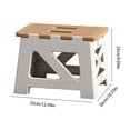 thumbnail image 3 of Folding Step Stool for Kids and Adults | Portable Non-Slip Plastic Step Stool with Heavy Duty Support | Compact Foldable Stool for Home Kitchen Bathroom Camping Outdoor Use and Extra Seating, 3 of 6