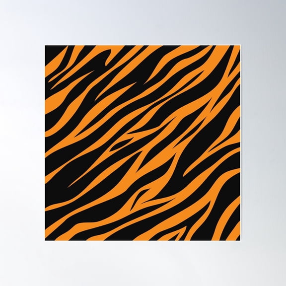 Tiger Animal Print Poster Wall Art, Modern Wall Decor For Living Room Bedroom, 24x36 UNFRAMED