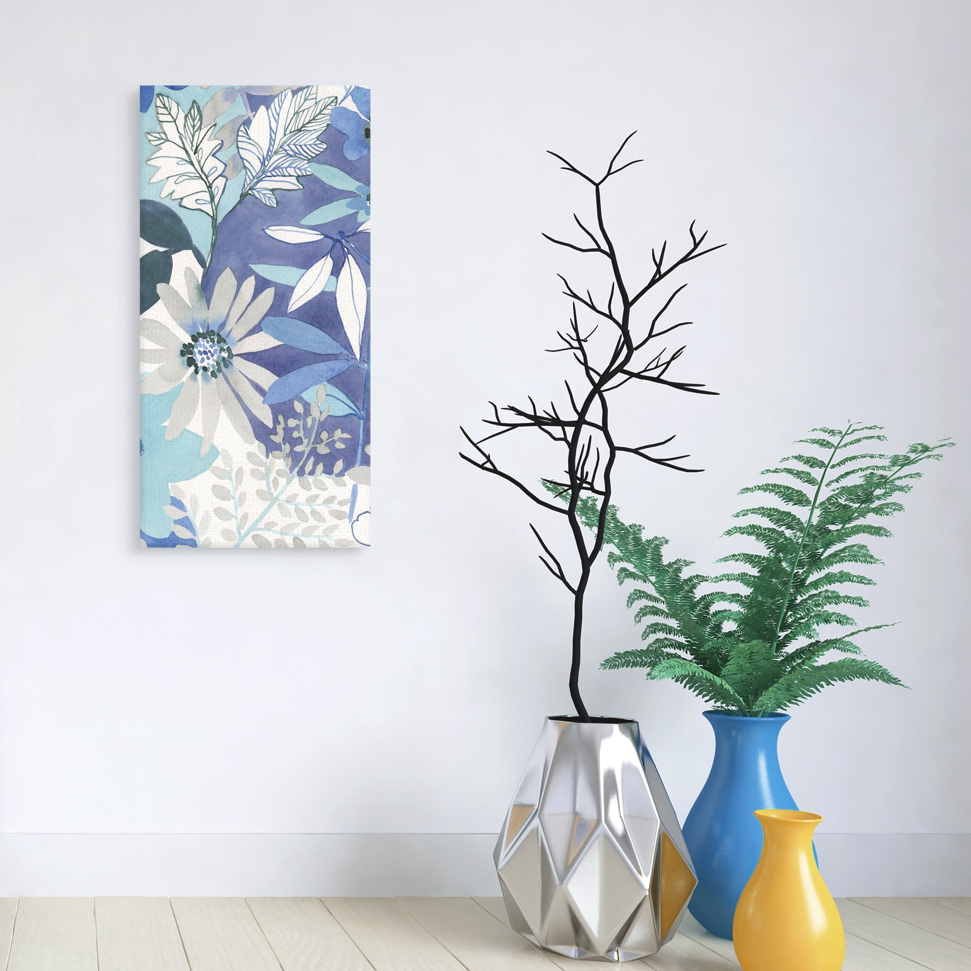 Aqua Bloom by Sandra Jacobs Canvas Art Print