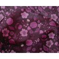 thumbnail image 4 of oneOone Silk Tabby Wine Purple Fabric Florals Craft Projects Decor Fabric Printed By The Yard 42 Inch Wide, 4 of 4