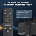 thumbnail image 3 of GCZ Sound Bar for TV, 200W Peak Power Dolby Atmos Soundbar with Subwoofer, 2.1 CH 3D Surround Home Audio TV Speakers with Remote Control, Bluetooth 5.3/HDMI-ARC/AUX/Opt, 3 of 12