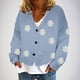 thumbnail image 1 of Cárdigan informal para mujer, con botones, estampado, chaqueta de moda, abrigo, blusa de poliéster para mujer, 1 of 5
