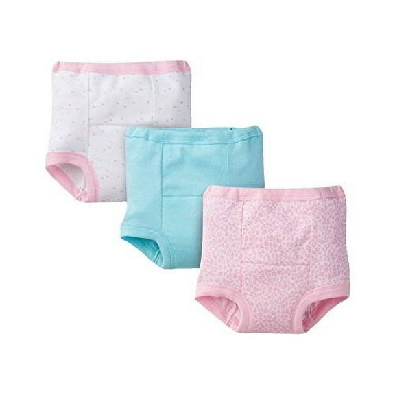 Gerber Baby Toddler Girl Training Pants, Pink Leopard, 3-Pack, 2T