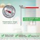 thumbnail image 3 of 6-Pack Stainless Steel Thermometers with 5" Stem & 1" Dial for Kitchen, Milk Frothing, and Food Use, 3 of 5