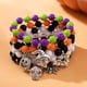 thumbnail image 2 of Pulseras de Halloween Pulseras con dijes de calabaza fantasma Pulseras de cuentas elásticas para mujeres, 2 of 5